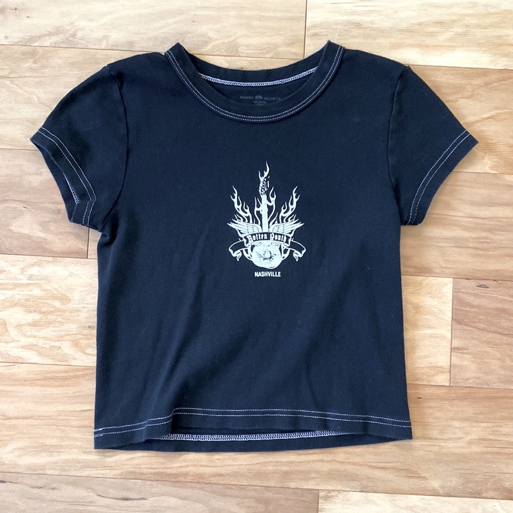 Black Brandy Melville Nashville crop top